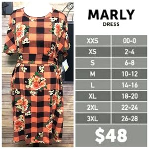 NWT Lularoe Marly 3XL 26/28
